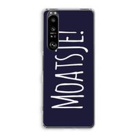 Moatsje!: Sony Xperia 1 III Transparant Hoesje