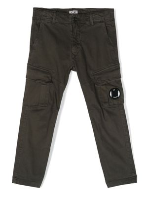 C.P. Company Lens-detail straight-leg trousers - Groen