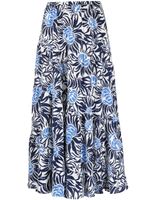 DVF Diane von Furstenberg Rok met bloemenprint - Wit - thumbnail