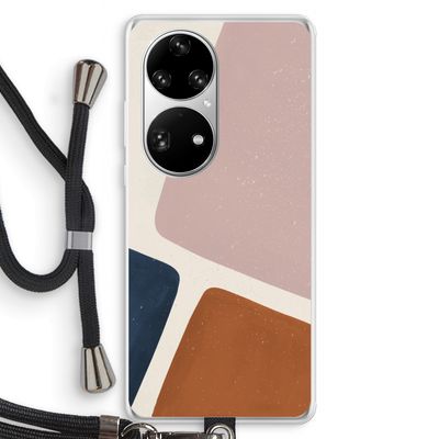 Geo #2: Huawei P50 Pro Transparant Hoesje met koord