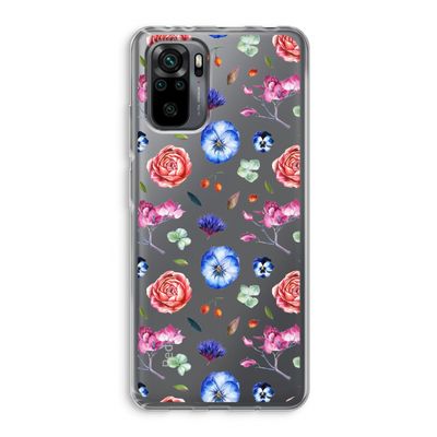Bloemetjes: Xiaomi Redmi Note 10 Pro Transparant Hoesje
