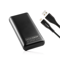 MOJOGEAR MINI XL 20.000 mAh EXTRA FAST powerbank met Apple Lightning naar USB kabel Extra Sterk - thumbnail