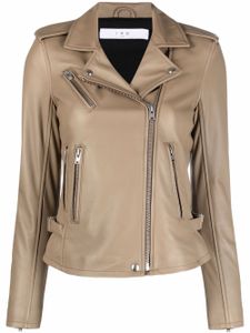 IRO veste de moto en cuir - Gris