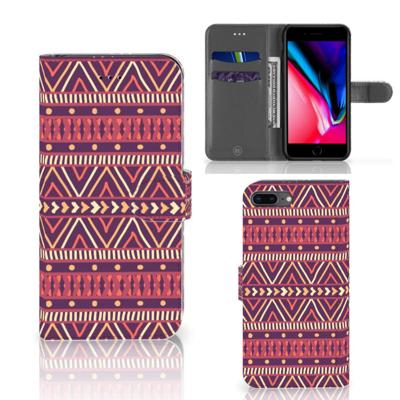 Apple iPhone 7 Plus | 8 Plus | Telefoon Hoesje | Aztec Paars