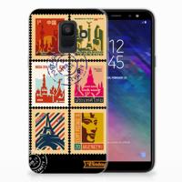 Samsung Galaxy A6 (2018) | Silliconen Back Cover | Postzegels