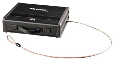 Masterlock Compacte kluis met bevestigingskabel - Formaat S - Constructie in staal - PP1KML