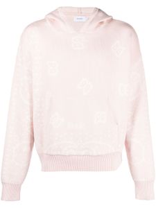 RHUDE hoodie en maille intarsia - Rose