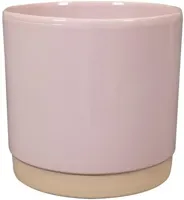 TS Collection bloempot saske keramiek 18x17cm pastelroze