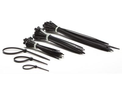 Set met nylon kabelbinders zwart (75 st.) - Velleman