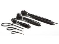 Set met nylon kabelbinders zwart (75 st.) - Velleman