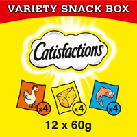 Catisfactions Megabox Kattensnacks 12 zakjes a 60 g bij Jumbo