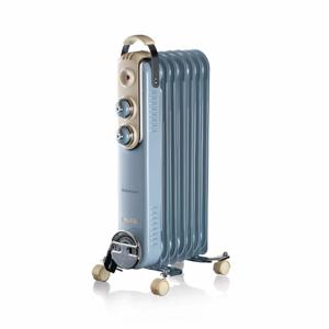 Ariete Vintage blauwe olieradiator 7-elementen radiator 1500 Watt, 3 standen