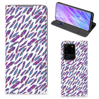 Samsung Galaxy S20 Ultra Hoesje met Magneet Feathers Color - thumbnail