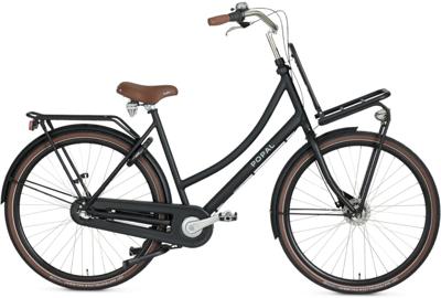 Popal Daily Dutch Prestige 28 Inch 59 cm Dames 3V Terugtraprem Matzwart