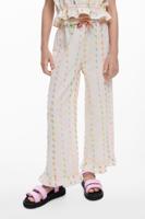 Lange broek met pompons - WHITE - 9/10