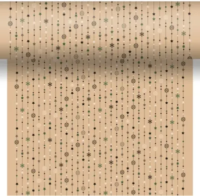 Duni dunicel 3-in-1 tafelloper natural yuletide 40x480cm bruin