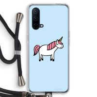 Eenhoorn: OnePlus Nord CE 5G Transparant Hoesje met koord