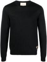 Gucci pull à logo brodé - Noir