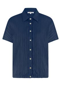Tramontana Crinkled Short-sleeve Blouse S01-16-301 Blouse 005035-navy