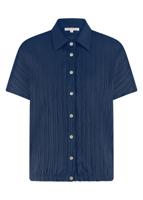 Tramontana Crinkled Short-sleeve Blouse S01-16-301 Blouse 005035-navy
