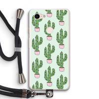 Cactus Lover: Pixel 3 XL Transparant Hoesje met koord