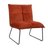 Bronx71 Velvet fauteuil Malaga koper