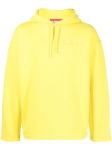 032c hoodie en coton biologique à logo brodé - Jaune