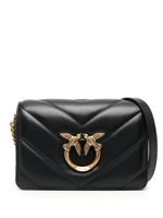 PINKO sac à bandoulière matelassé Love - Noir