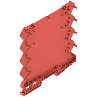 Weidmüller CH20M6 BP 4P-4P RD LF 1 1261495 DIN-rail-behuizing basiselement Gesloten, Voor DIN-rail montage 6.1 x 110.7 Kunststof Rood 50 stuk(s)