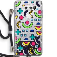 8-bit N°6: LG V30 Transparant Hoesje met koord