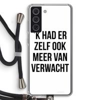 Meer verwacht: Samsung Galaxy S21 FE Transparant Hoesje met koord