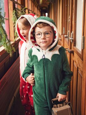 Onesie-pyjama Elfje voor jongens groen