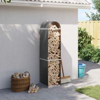 VidaXL Houthouder antraciet 40x45x170 cm gegalvaniseerd staal