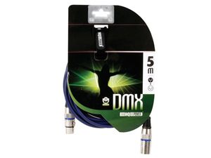 HQ Power Professional DMX 5m audio kabel XLR (3-pin) Zwart