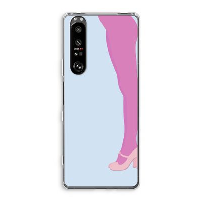 Pink panty: Sony Xperia 1 III Transparant Hoesje