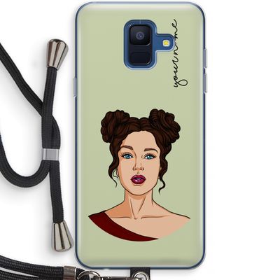 Pop-Art Creator: Samsung Galaxy A6 (2018) Transparant Hoesje met koord