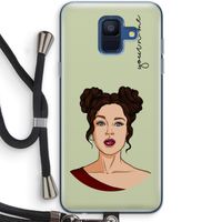 Pop-Art Creator: Samsung Galaxy A6 (2018) Transparant Hoesje met koord