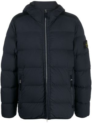 Stone Island veste à capuche Seamless Tunnel Down-TC - Bleu