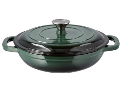 SILVERCREST Gietijzeren pan 26 cm 2,4 L (Groen)