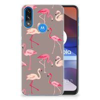 Motorola Moto E7/E7i Power TPU Hoesje Flamingo - thumbnail