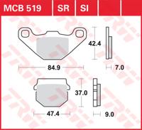 TRW Remblokken, en remschoenen voor de moto, MCB519SI Sinter offroad