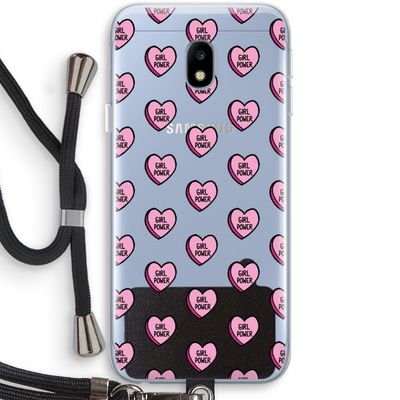 GIRL POWER: Samsung Galaxy J3 (2017) Transparant Hoesje met koord