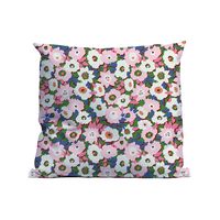 Kussen Bed of Flowers Blue 60x60cm. Smooth Poly Hoes