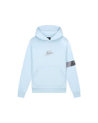 Malelions Hoodie captain 2.0 - Licht blauw / Grijs