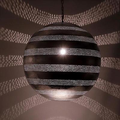 Hanglamp Aicha bol zilver ø55cm