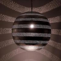 Hanglamp Aicha bol zilver ø55cm