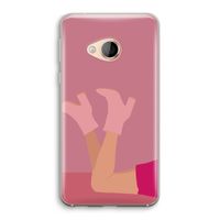 Pink boots: HTC U Play Transparant Hoesje