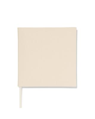 HEMA Gastenboek 24x24.5 linnen ecru
