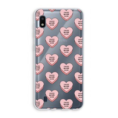 Chicks before dicks: Samsung Galaxy A10 Transparant Hoesje