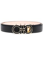 Ferragamo ceinture à boucle Gancini - Noir